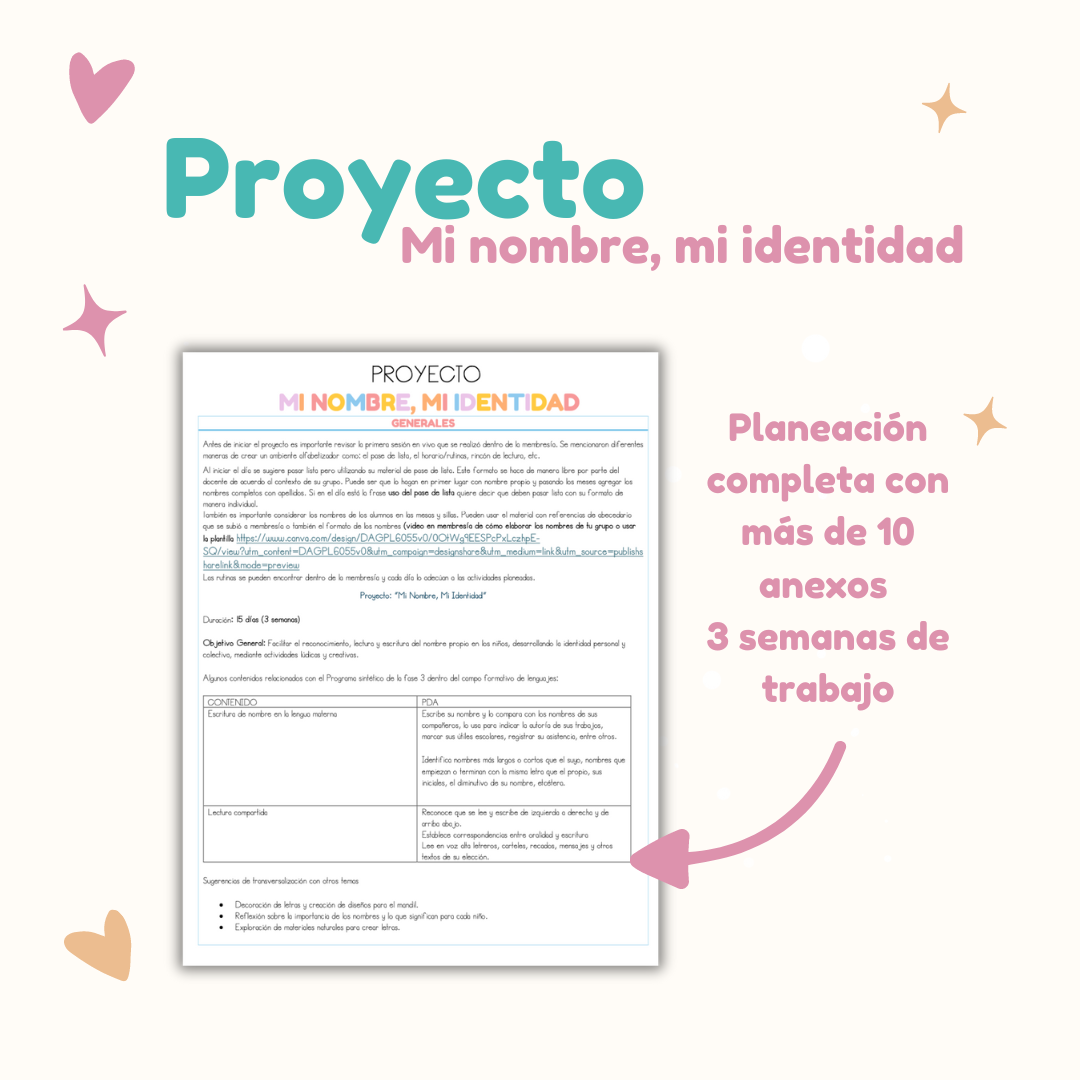 Proyecto: Mi nombre, mi identidad