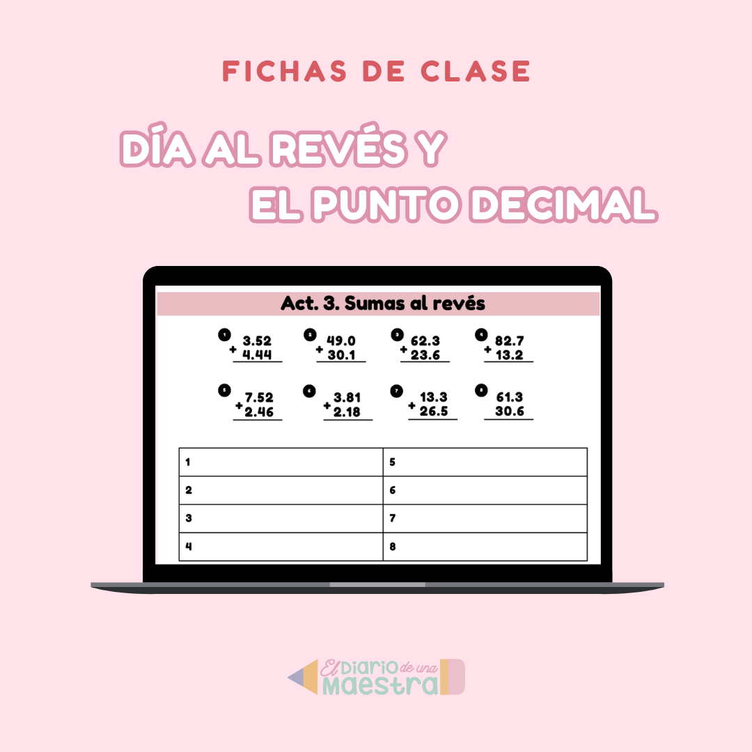 Día al revés y el punto decimal