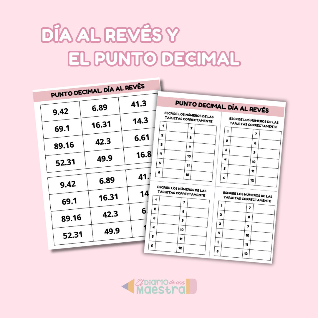 Día al revés y el punto decimal