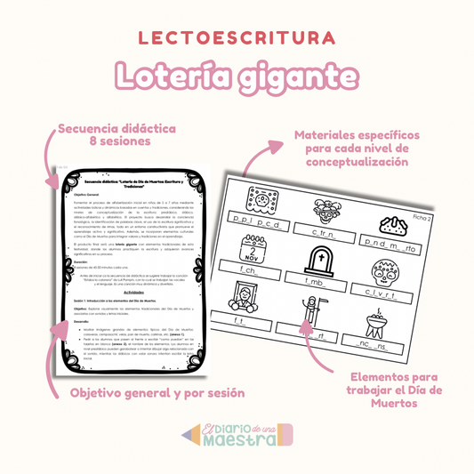 Secuencia didáctica: lotería gigante Día de muertos